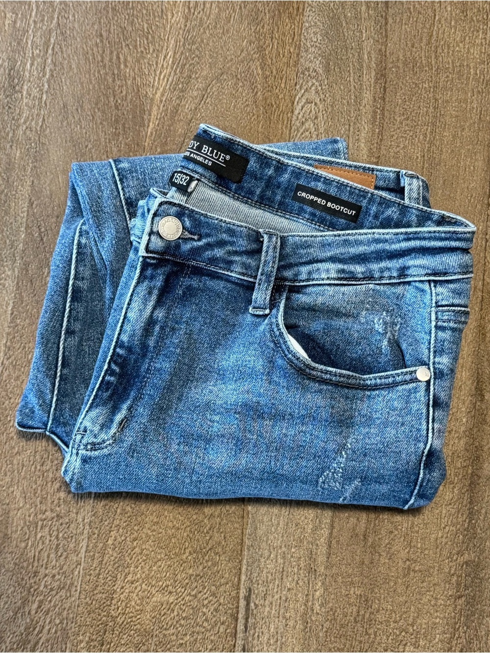 Judy Blue Women’s Cropped Bootcut Jeans Denim Size 15/32